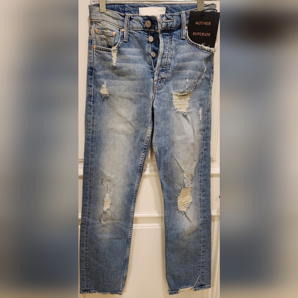 MOTHER Tomcat Ankle Jeans in Quite Contrary NWT